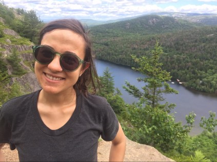 Marisa hiking in Maine